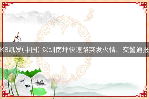 K8凯发(中国) 深圳南坪快速路突发火情,交警通报