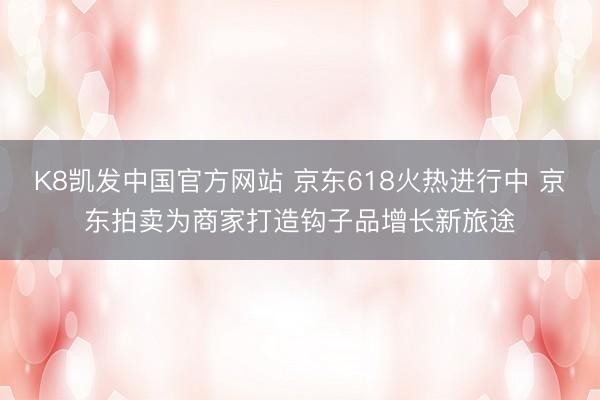 K8凯发中国官方网站 京东618火热进行中 京东拍卖为商家打造钩子品增长新旅途